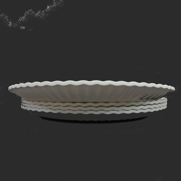 One Hundred Eighty Degrees 4 paper looking melamine plates like new - Picture 3 of 5